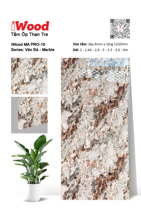 Tấm ốp than tre vân đá MA PRO-10