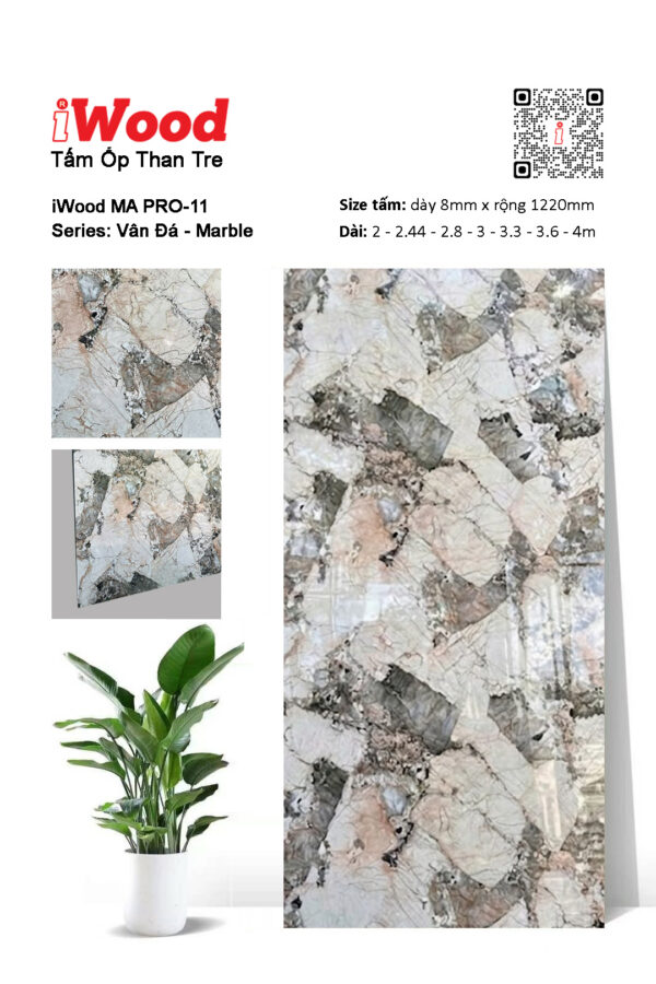 Tấm ốp than tre vân đá MA PRO-11