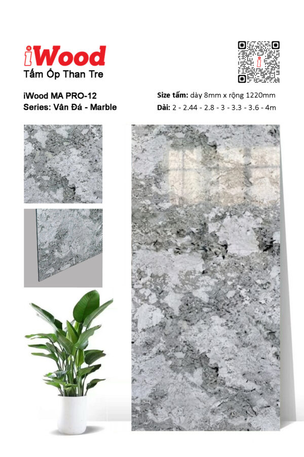 Tấm ốp than tre vân đá MA PRO-12