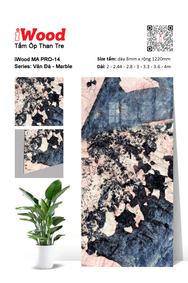 Tấm ốp than tre vân đá MA PRO-14
