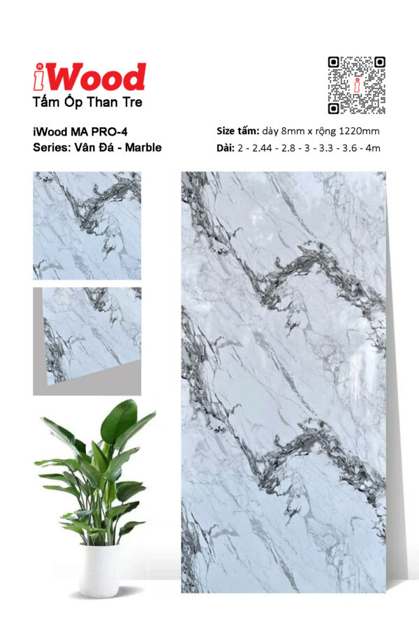 Tấm ốp than tre vân đá MA PRO-4