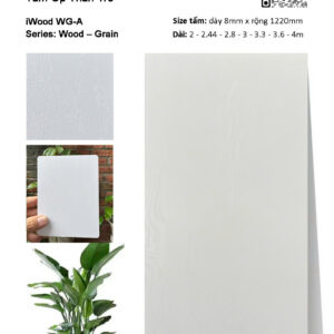 Tấm ốp than tre vân gỗ iWood WG-A