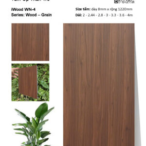 Tấm ốp than tre vân gỗ iWood WN-4