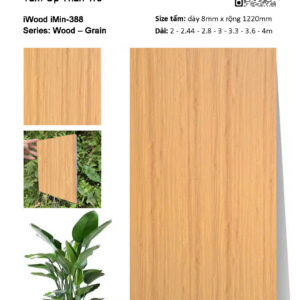 Tấm Than Tre Film Vân Gỗ iMin-388