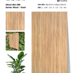 Tấm Than Tre Film Vân Gỗ iMin-389