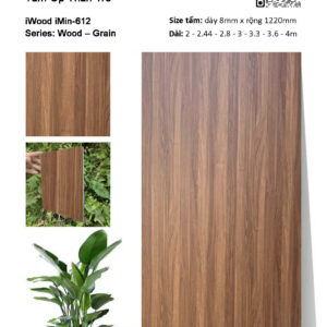 Tấm Than Tre Film Vân Gỗ iMin-612